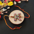 Indianvibez Alphabet K Wooden Rakhi - Kids Rakhi | Grocsy