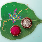 Indianvibez Alphabet K Wooden Rakhi - Kids Rakhi | Grocsy