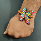 Indianvibez Alphabet K Wooden Rakhi - Kids Rakhi | Grocsy