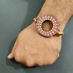 Indianvibez Alphabet O Wooden Rakhi - Kids Rakhi | Grocsy