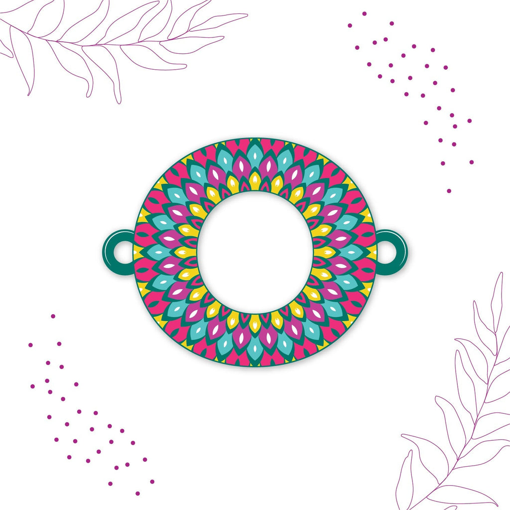 Indianvibez Alphabet O Wooden Rakhi - Kids Rakhi | Grocsy