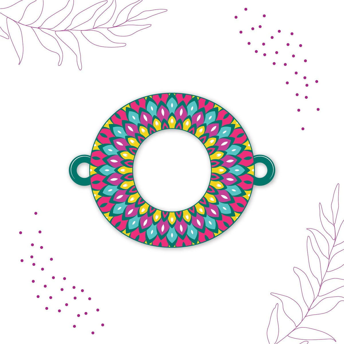 Indianvibez Alphabet O Wooden Rakhi - Kids Rakhi | Grocsy