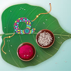 Indianvibez Alphabet Q Wooden Rakhi - Kids Rakhi | Grocsy