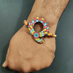 Indianvibez Alphabet Q Wooden Rakhi - Kids Rakhi | Grocsy