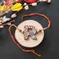 Indianvibez Alphabet R Wooden Rakhi - Kids Rakhi | Grocsy