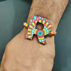 Indianvibez Alphabet R Wooden Rakhi - Kids Rakhi | Grocsy