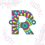 Indianvibez Alphabet R Wooden Rakhi - Kids Rakhi | Grocsy
