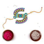 Indianvibez Alphabet S Wooden Rakhi - Kids Rakhi | Grocsy