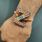 Indianvibez Alphabet Z Wooden Rakhi - Kids Rakhi | Grocsy