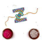 Indianvibez Alphabet Z Wooden Rakhi - Kids Rakhi | Grocsy