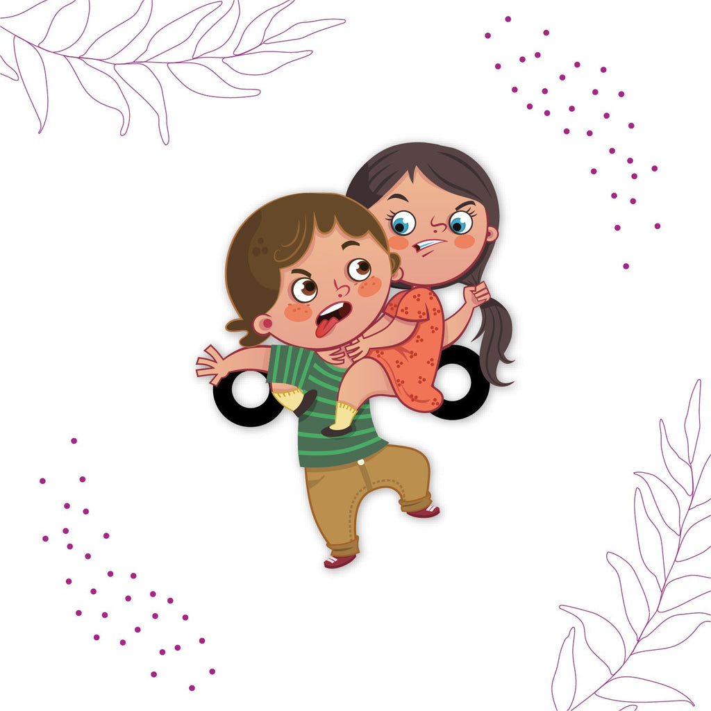 Indianvibez Annoying Brother Wooden Rakhi with Rudraksha, Funny & Quirky Rakhi for Bhaiya, Shop India - Kids Rakhi | Grocsy