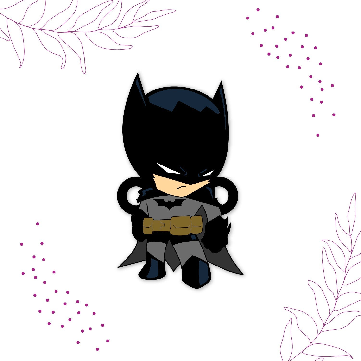 Indianvibez Batman Wooden Rakhi - Kids Rakhi | Grocsy