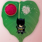 Indianvibez Batman Wooden Rakhi - Kids Rakhi | Grocsy