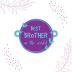 Indianvibez Best Brother in the World Wooden Rakhi with Rudraksha Thread| Rakhi for Bhaiya, Shop India - Kids Rakhi | Grocsy