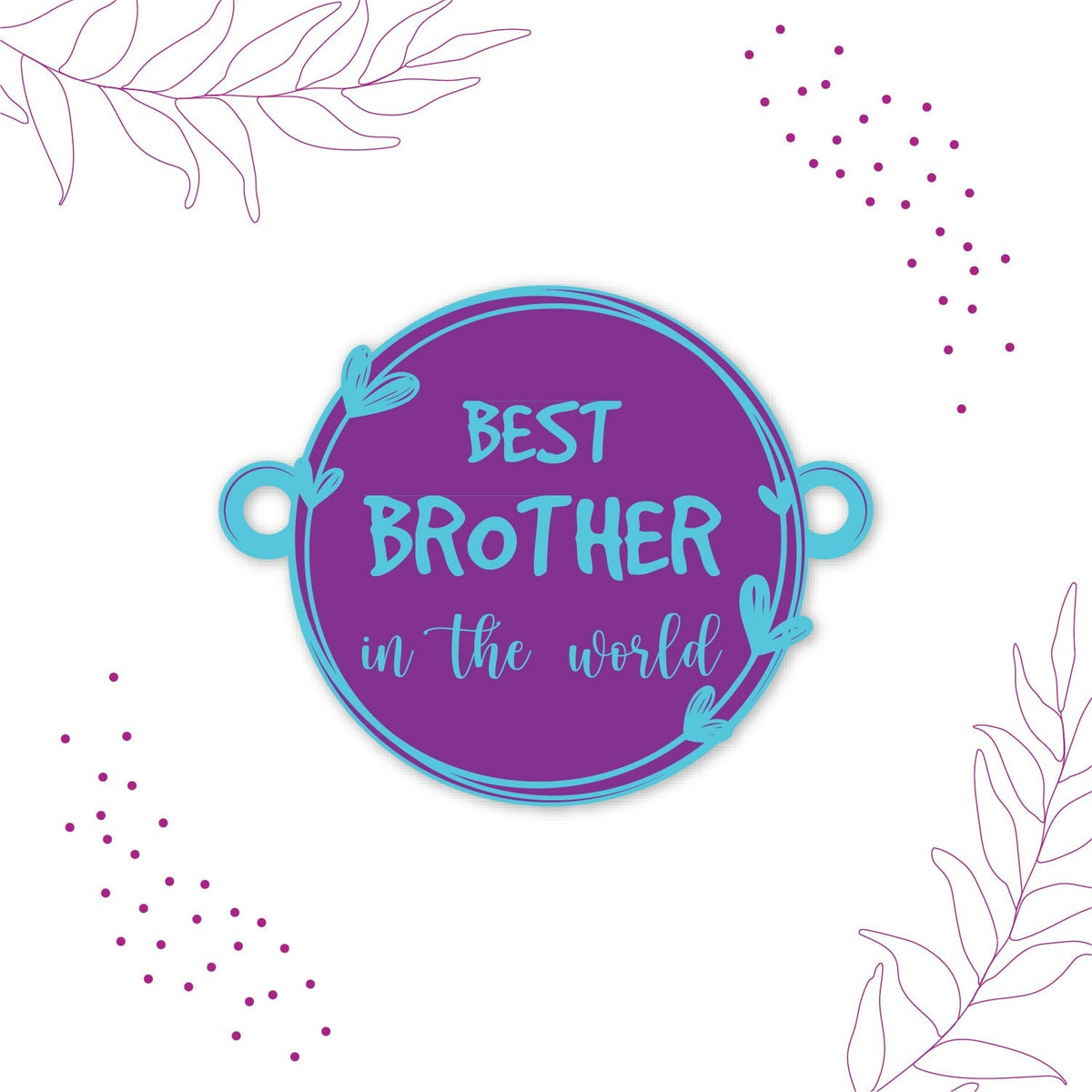 Indianvibez Best Brother in the World Wooden Rakhi with Rudraksha Thread| Rakhi for Bhaiya, Shop India - Kids Rakhi | Grocsy