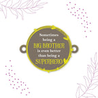 Indianvibez Big Brother Superhero Wooden Rakhi with Rudraksha, Unique Rakhi for Bhaiya, Shop India - Kids Rakhi | Grocsy