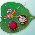 Indianvibez Biker Bhai Wooden Rakhi with Rudraksha, Motorcycle Rakhi for Bro, Shop India - Kids Rakhi | Grocsy