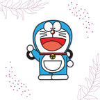 Indianvibez Doraemon Wooden Rakhi with Rudraksha, Cartoon Rakhi for Bro, Shop India - Kids Rakhi | Grocsy