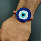 Indianvibez Evil Eye Rakhi with Rudraksha Thread, Rakhi for Brother - Kids Rakhi | Grocsy
