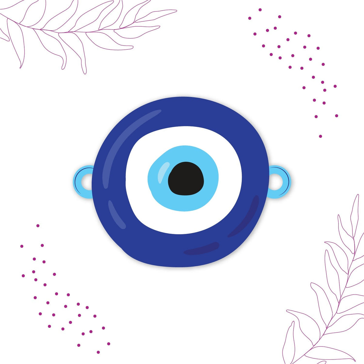 Indianvibez Evil Eye Rakhi with Rudraksha Thread, Rakhi for Brother - Kids Rakhi | Grocsy