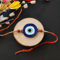 Indianvibez Evil Eye Rakhi with Rudraksha Thread, Rakhi for Brother - Kids Rakhi | Grocsy