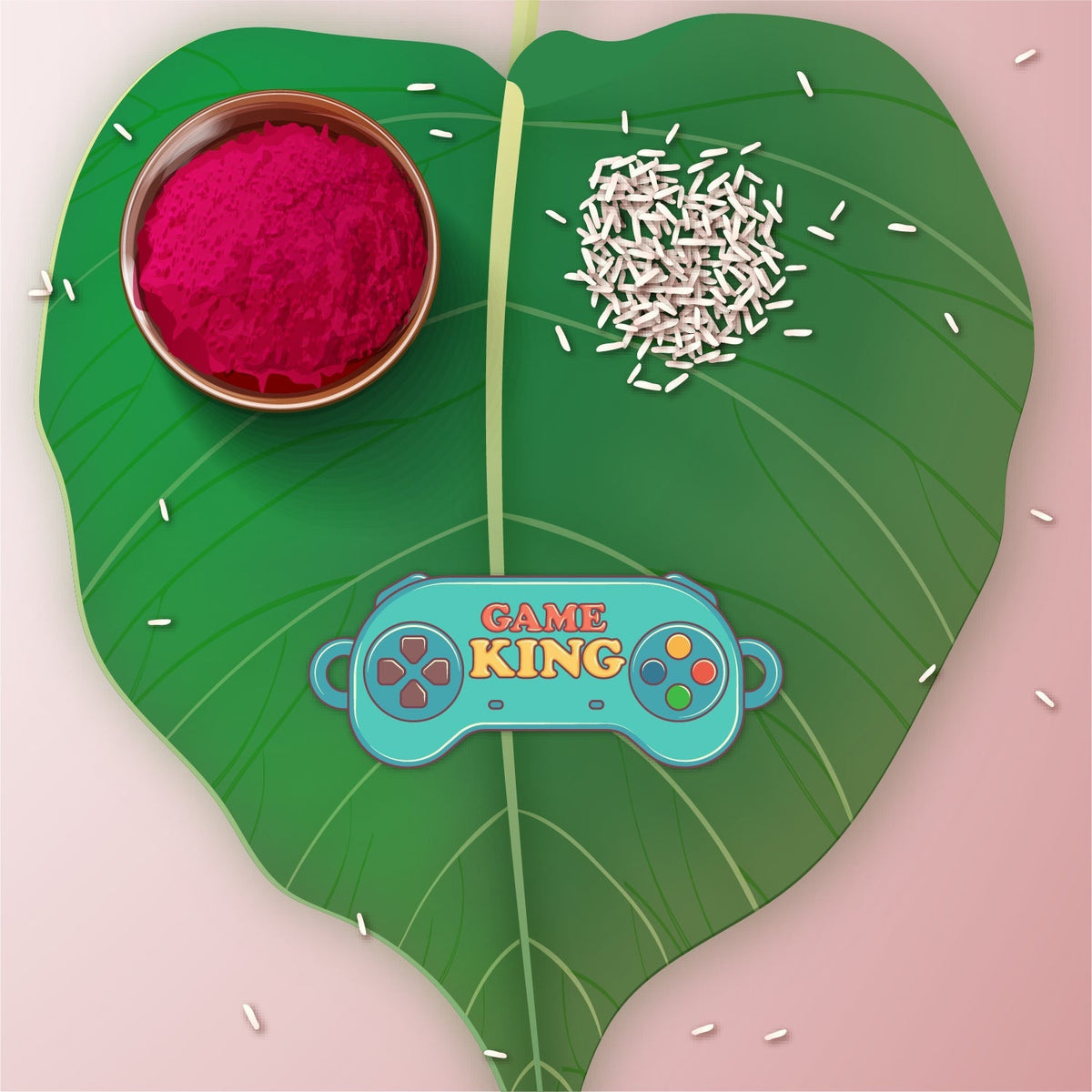 Indianvibez Gamer King Bhai Wooden Rakhi with Rudraksha, Gaming Rakhi for Bro, Shop India - Kids Rakhi | Grocsy