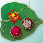 Indianvibez Royal King Bhai Wooden Rakhi, Rudraksha Rakhi for Brother - Kids Rakhi | Grocsy