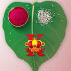 Indianvibez Royal King Bhai Wooden Rakhi, Rudraksha Rakhi for Brother - Kids Rakhi | Grocsy