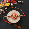 Indianvibez Manchester United Wooden Rakhi with Rudraksha, Football Rakhi for Bro, Shop India - Kids Rakhi | Grocsy