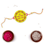 Indianvibez Mere Bhai Jaisa Koi Nahi Rakhi, Rakhi with Rudraksha Thread - Kids Rakhi | Grocsy