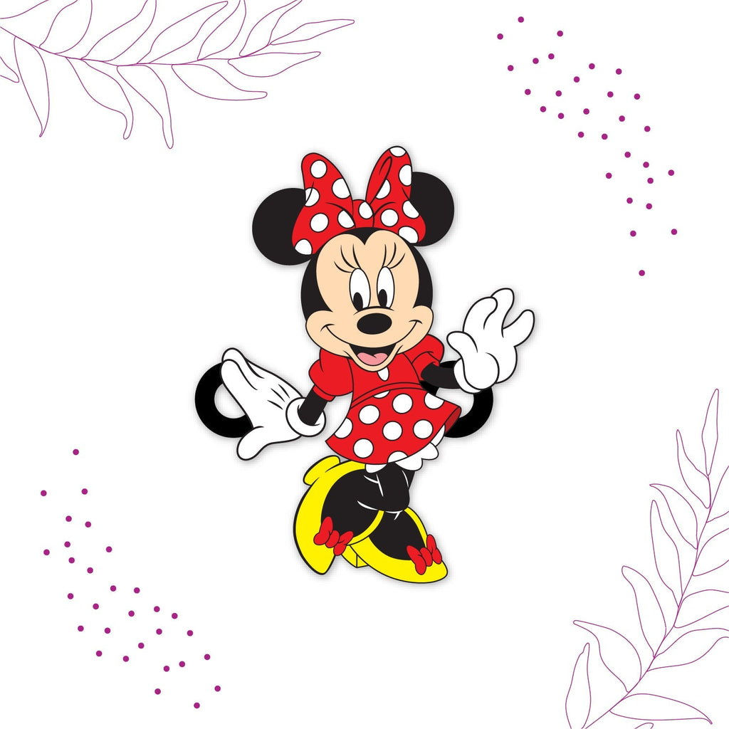 Indianvibez Minnie Wooden Rakhi/Lumba - Kids Rakhi | Grocsy