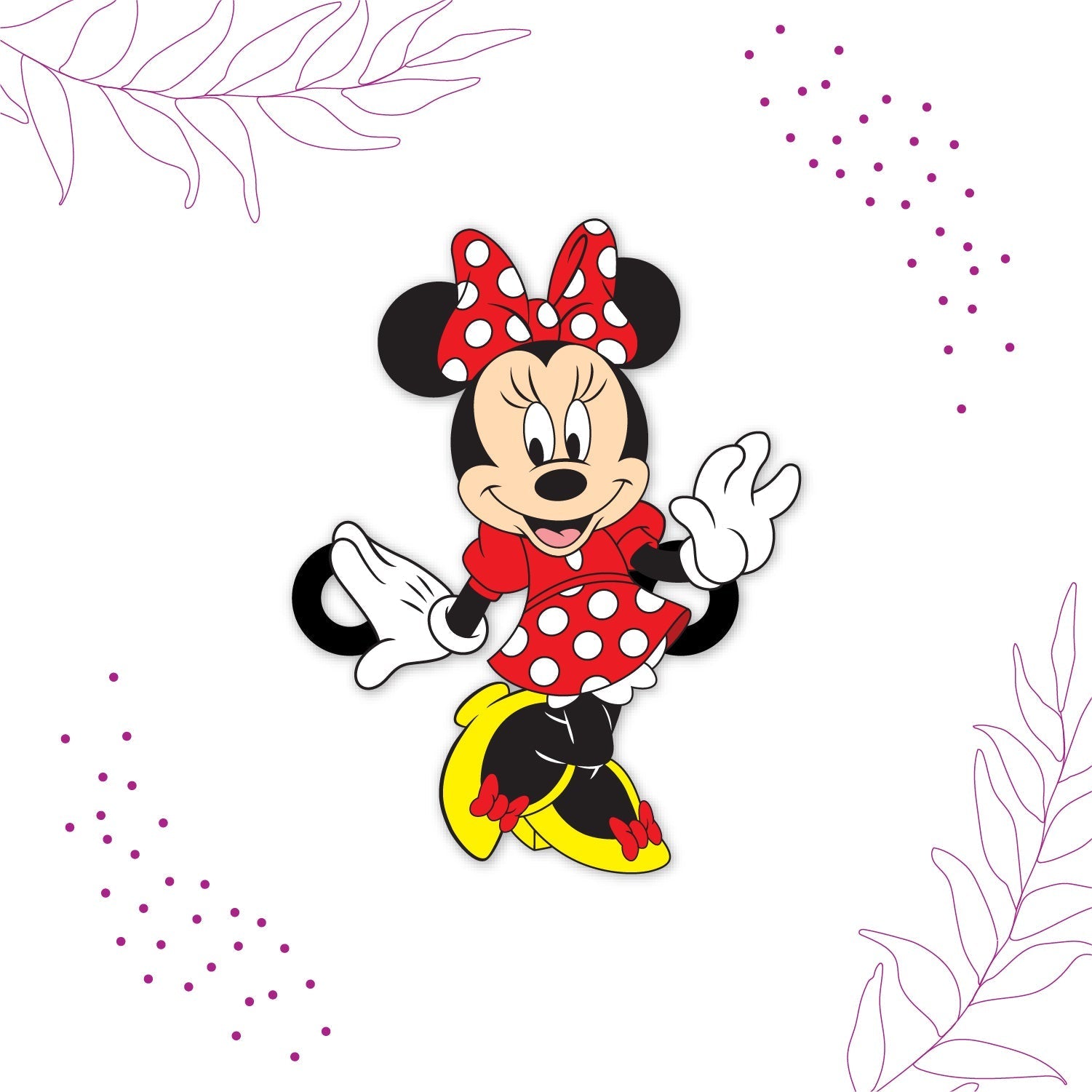 Indianvibez Minnie Wooden Rakhi/Lumba - Kids Rakhi | Grocsy