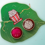 Indianvibez Netflix & Bro Wooden Rakhi with Rudraksha, Chill Bhai Rakhi, Shop India - Kids Rakhi | Grocsy