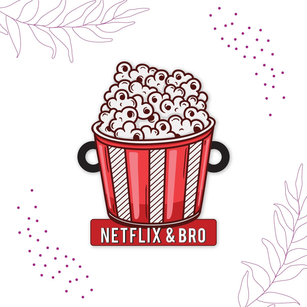 Indianvibez Netflix & Bro Wooden Rakhi with Rudraksha, Chill Bhai Rakhi, Shop India - Kids Rakhi | Grocsy