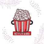 Indianvibez Netflix & Bro Wooden Rakhi with Rudraksha, Chill Bhai Rakhi, Shop India - Kids Rakhi | Grocsy