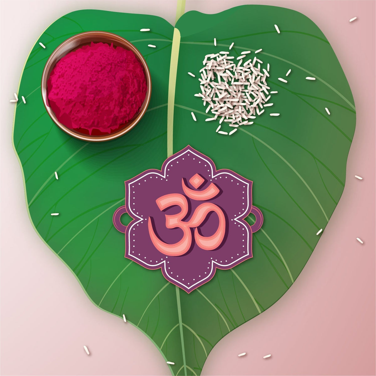 Indianvibez Om Wooden Rakhi with Rudraksha Thread, Rakhi for Brother - Kids Rakhi | Grocsy