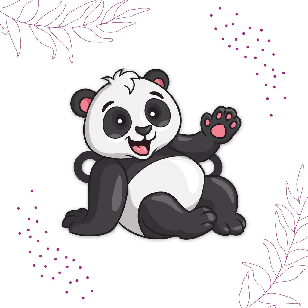 Indianvibez Panda Wooden Rakhi with Rudraksha, Cute Animal Rakhi for Brother, Shop India - Kids Rakhi | Grocsy