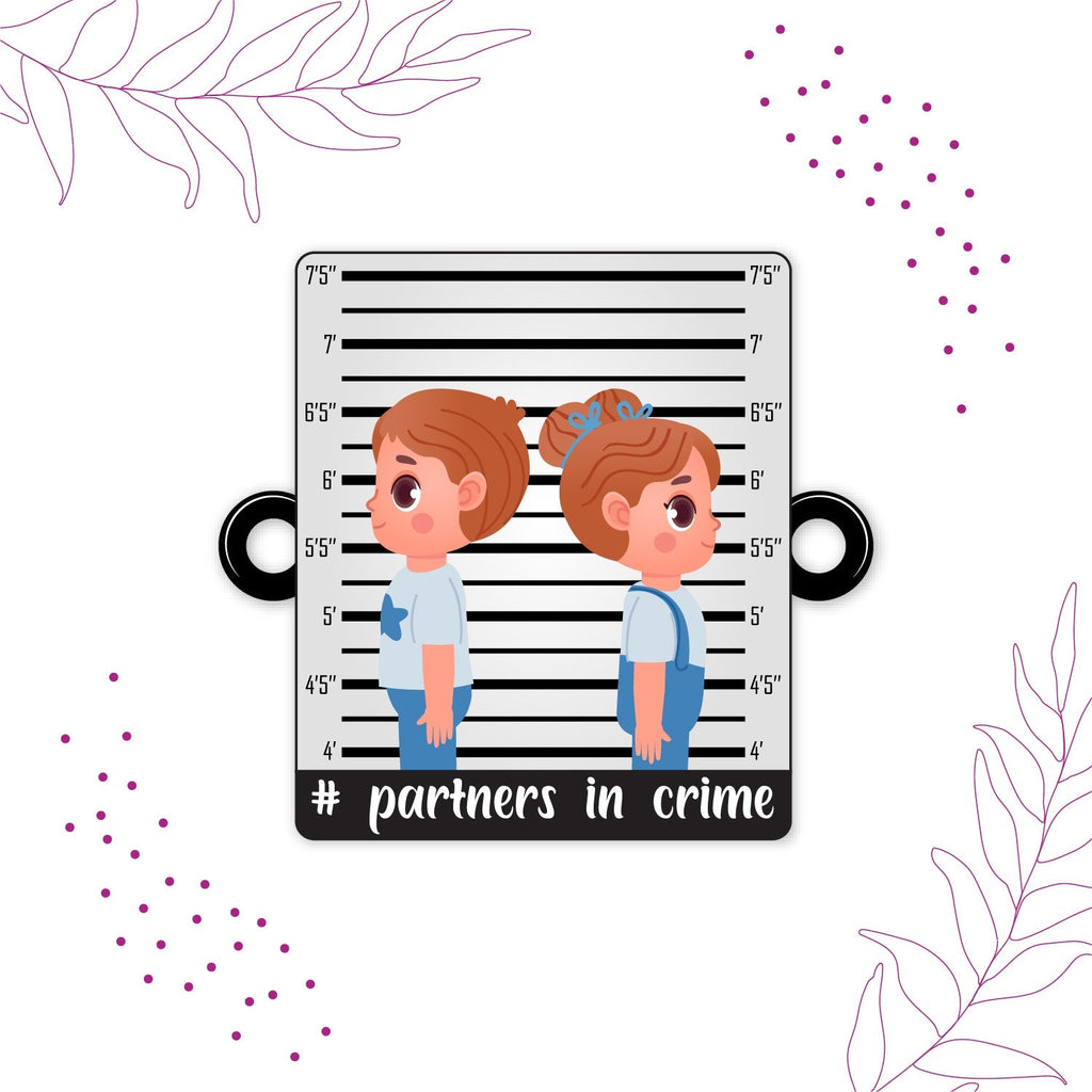 Indianvibez Partners in Crime Rakhi Wooden Rakhi for brother with Rudraksha Thread - Kids Rakhi | Grocsy