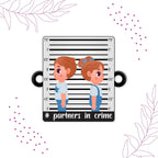 Indianvibez Partners in Crime Rakhi Wooden Rakhi for brother with Rudraksha Thread - Kids Rakhi | Grocsy