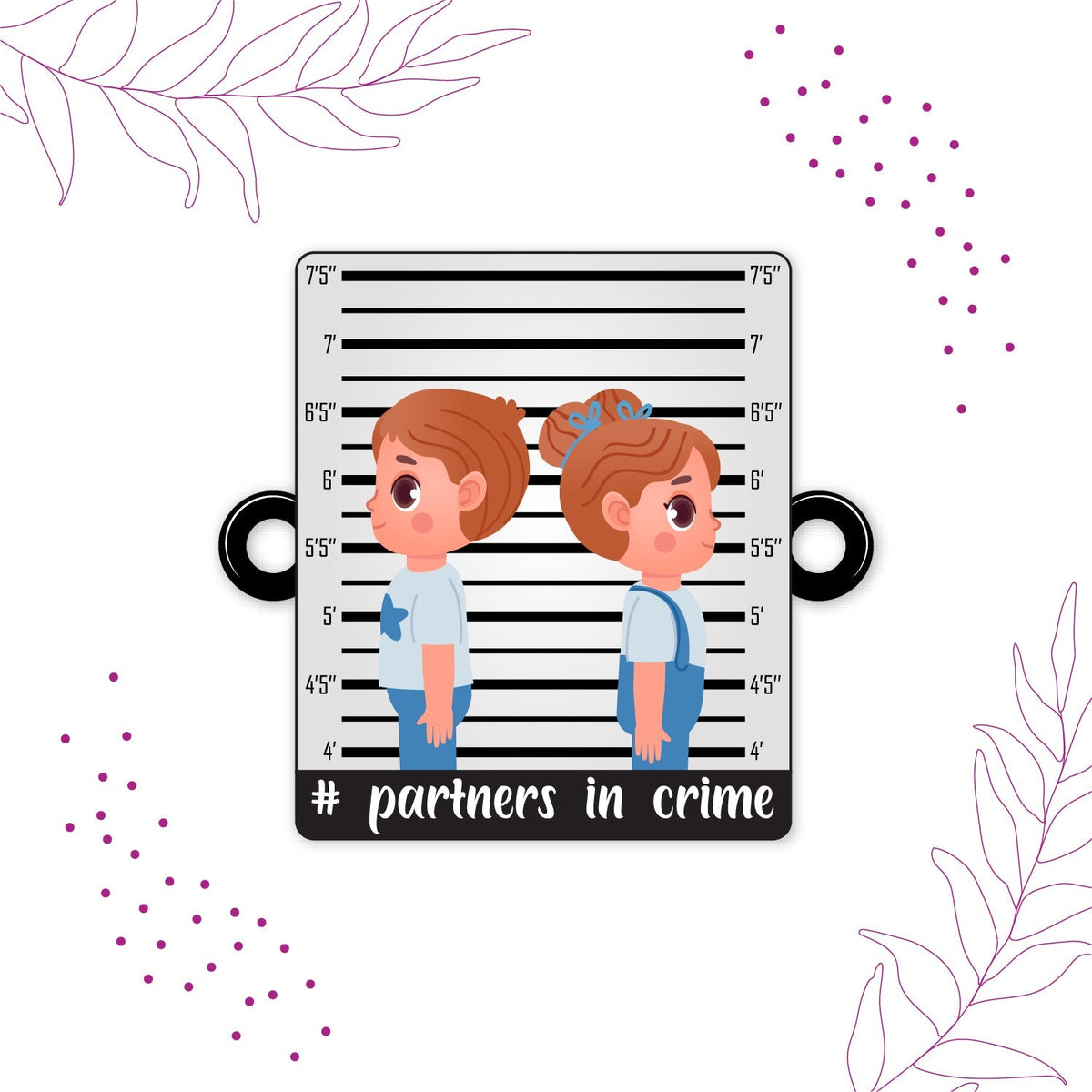 Indianvibez Partners in Crime Rakhi Wooden Rakhi for brother with Rudraksha Thread - Kids Rakhi | Grocsy