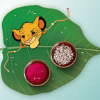 Indianvibez Simba Wooden Rakhi with Rudraksha, Lion King Rakhi for Bro, Shop India - Kids Rakhi | Grocsy