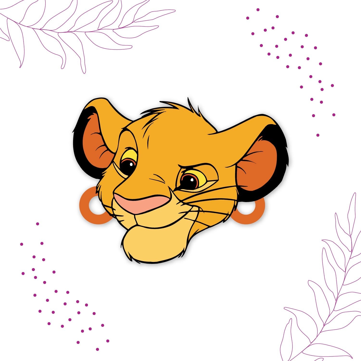 Indianvibez Simba Wooden Rakhi with Rudraksha, Lion King Rakhi for Bro, Shop India - Kids Rakhi | Grocsy