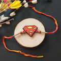 Indianvibez Superman Wooden Rakhi with Rudraksha, Superhero Rakhi for Brother, Shop India - Kids Rakhi | Grocsy