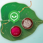 Indianvibez Whatsapp Chat Wala Bhai Wooden Rakhi with Rudraksha, Trendy Rakhi for Bro, Shop India - Kids Rakhi | Grocsy