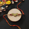 Indianvibez Wonder Woman Wooden Rakhi/Lumba - Kids Rakhi | Grocsy