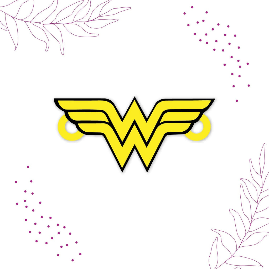 Indianvibez Wonder Woman Wooden Rakhi/Lumba - Kids Rakhi | Grocsy