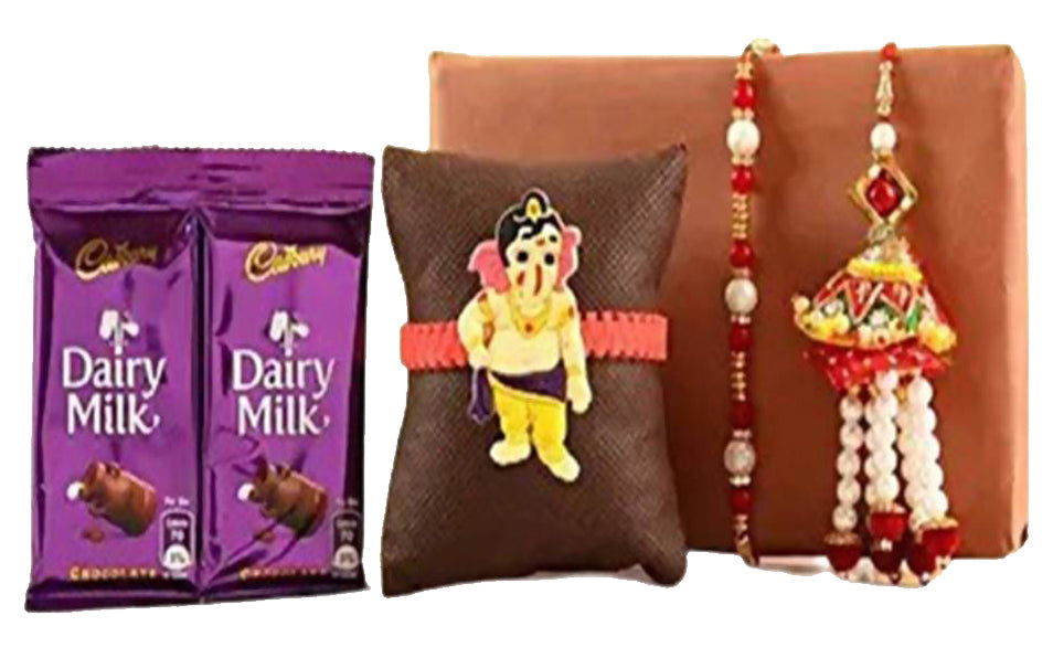 Family Rakhi Set With Dairy Milk Chocolates | Grocsy