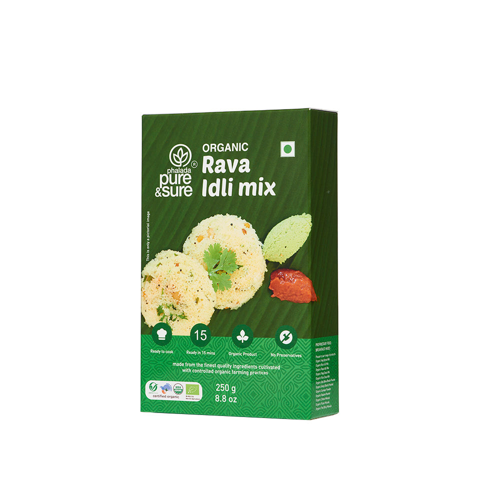 Pure & Sure Organic Rava Idly Mix | Grocsy