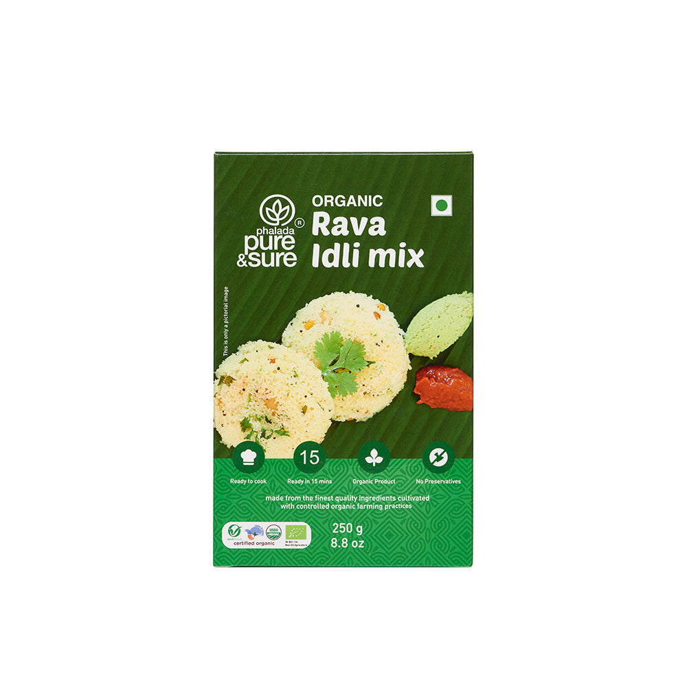 Pure & Sure Organic Rava Idly Mix | Grocsy