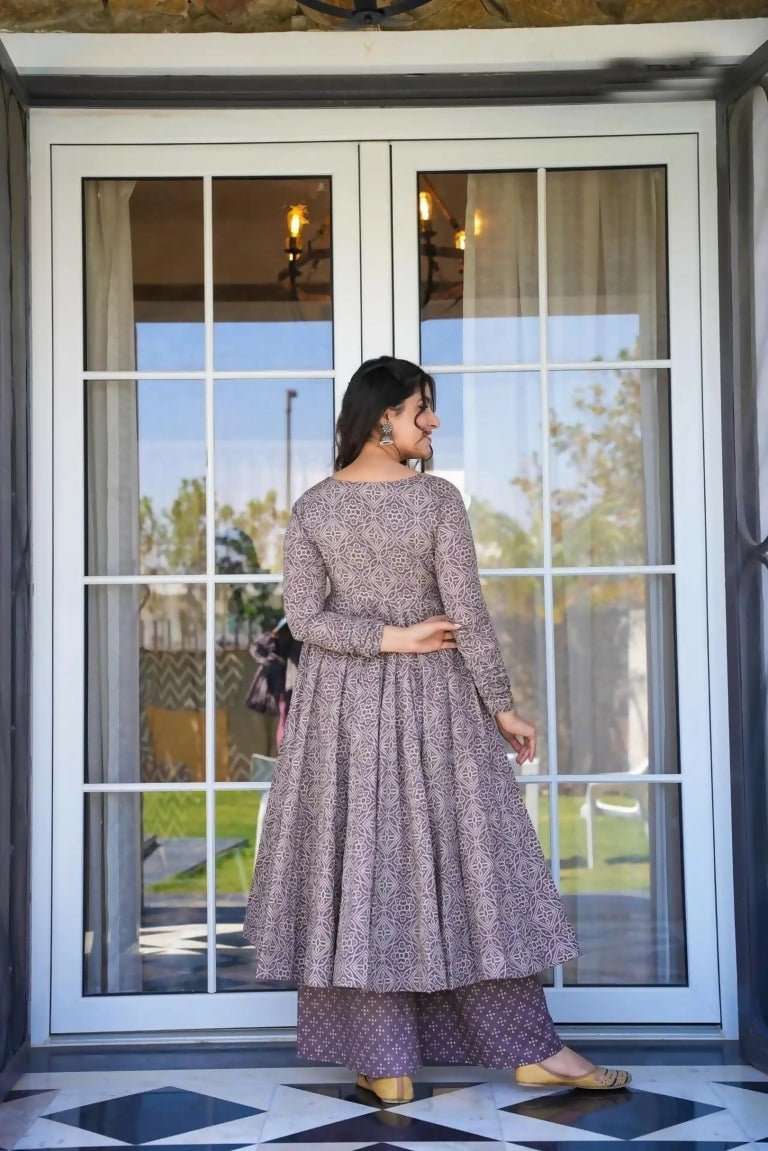 Aayaa Designer Printed Cotton Silk Suit - Multi Color | Grocsy